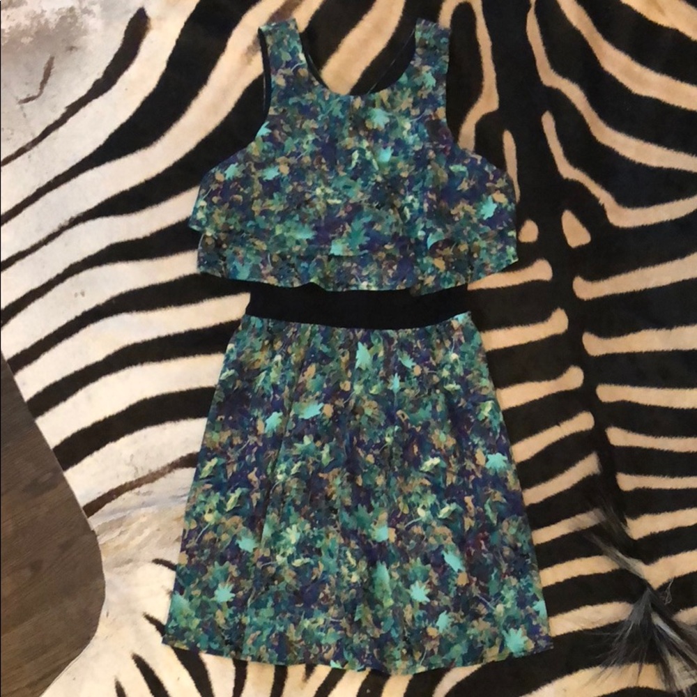 Tank Dress with Sheer Accent